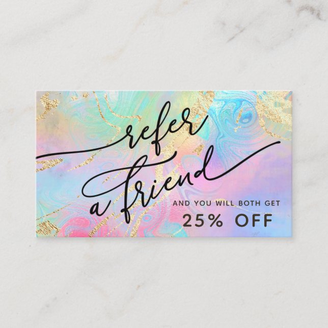 cartão de referência fluido (Frente)