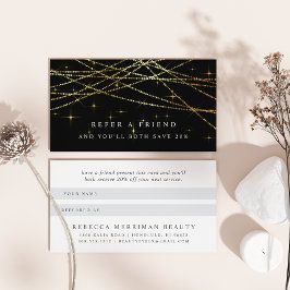 Cartão de Referência Garland ouro