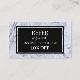 Cartão de Referência Padrão Marble