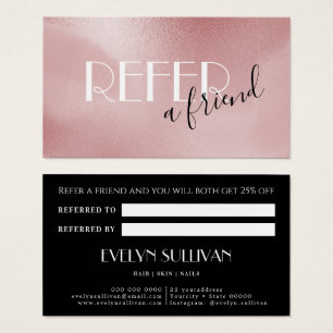 cartão de referência rosa pink