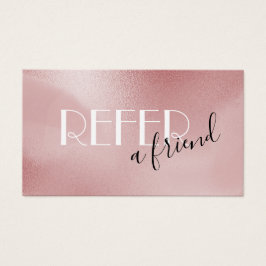 cartão de referência rosa pink