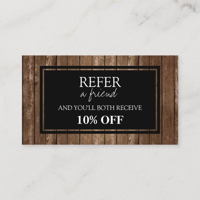 Cartão de Referência Russo Para Madeira (Frente)