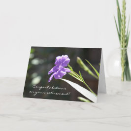 Cartão de Reforma Floral, Bloqueio Roxo à Luz do S
