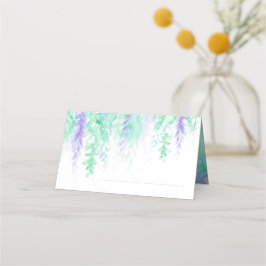 Cartão de refúgio verde de vinha verde-casada