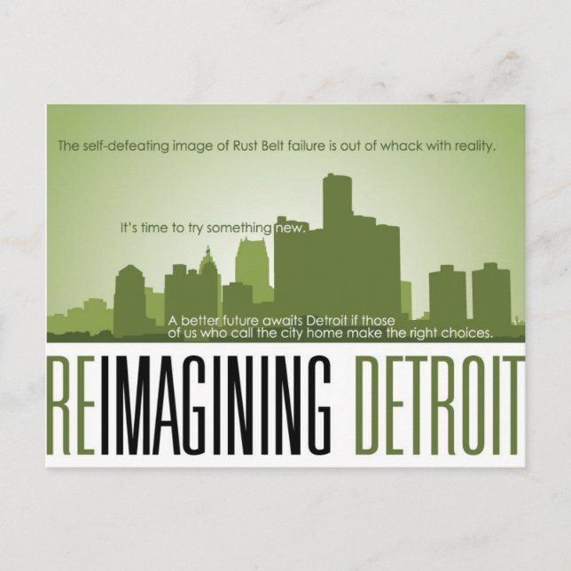 Cartão de Reimagining Detroit (Frente)