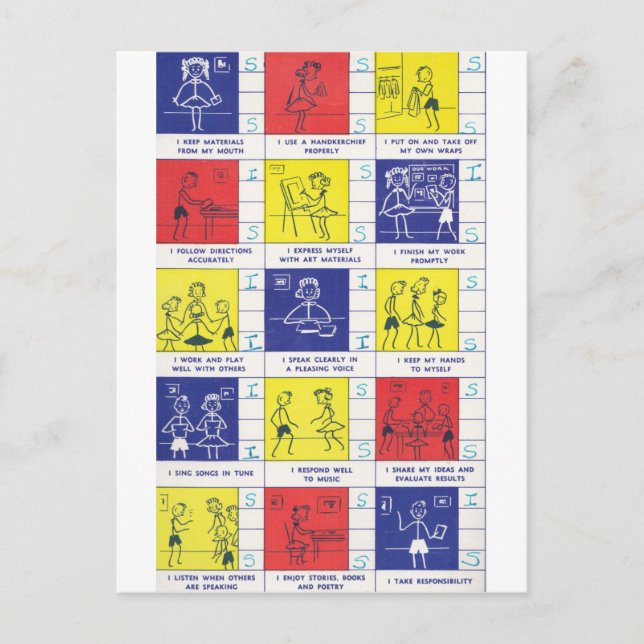 Cartão de Relatório do Jardim de Infância (Frente)