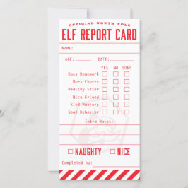 Cartão de Relatório Elf Oficial