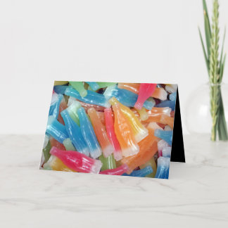 CARTÃO DE REPRODUÇÃO L@@K garrafas de cera doce