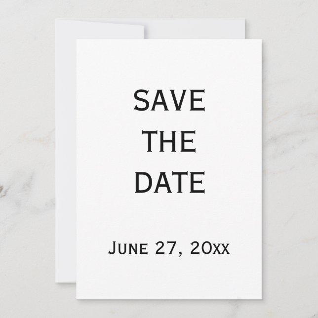 Cartão de Reserva de Data de Casamento Gay Preto e (Frente)