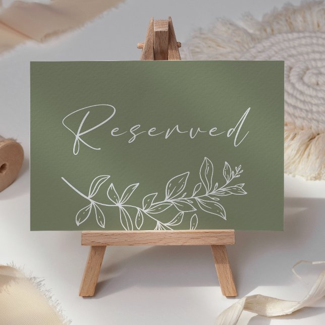 Cartão de Reserva de Lugar de Casamento Flor Boho  (Criador carregado)