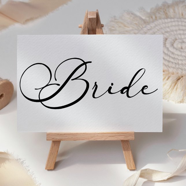 Cartão de Reserva de Lugar de Casamento Simples Mo (Criador carregado)