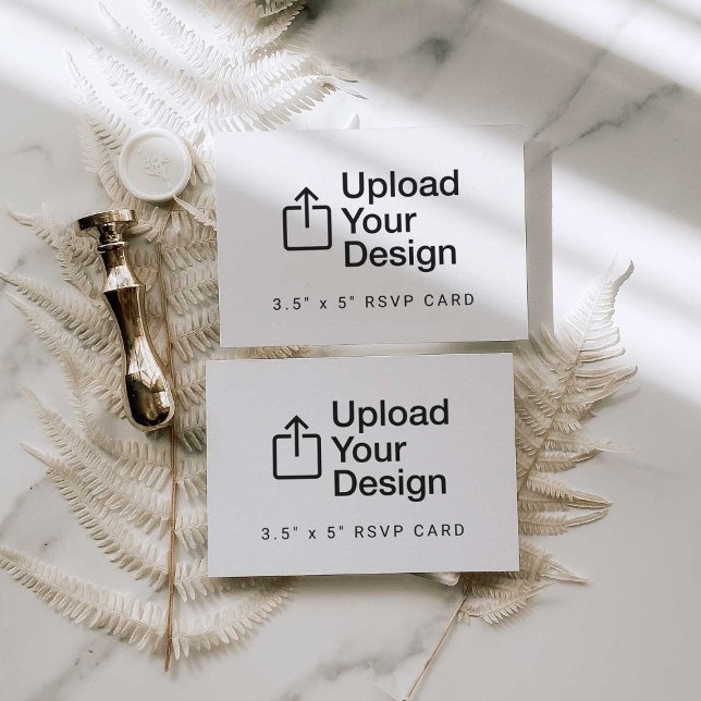 Cartão de Resposta 3.5" x 5" Enclausuramento RSVP (Criador carregado)