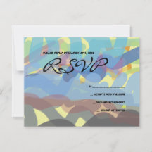 Cartão de resposta Bat Mitzvah do Bar TORAH PINTAD