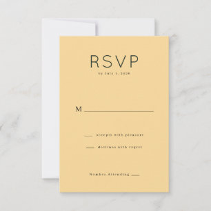 Cartão de Resposta Bege Moderno