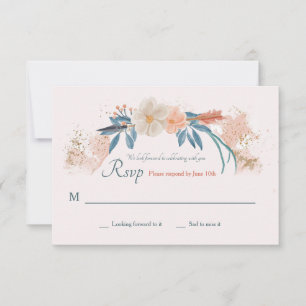 Cartão de Resposta Boho Frame RSVP