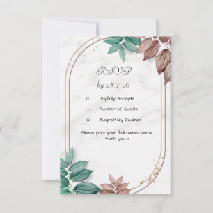 Cartão de Resposta Casamento