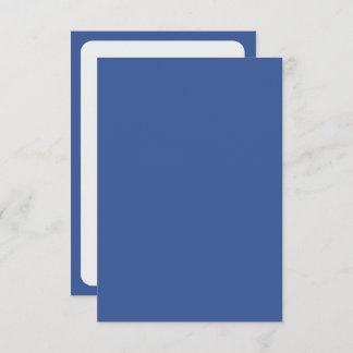 Cartão de Resposta Clássico em Azul e Branco – Per