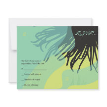 Cartão de Resposta DANCING DOLPHINS Bat Mitzvah