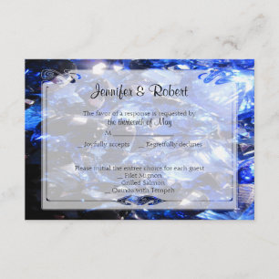 Cartão de Resposta de 45 anos de Apphire Blue