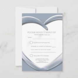 cartão de resposta de aniversário de casamento de 