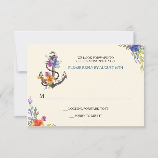 Cartão de Resposta de Bliss Náuticas (Frente)