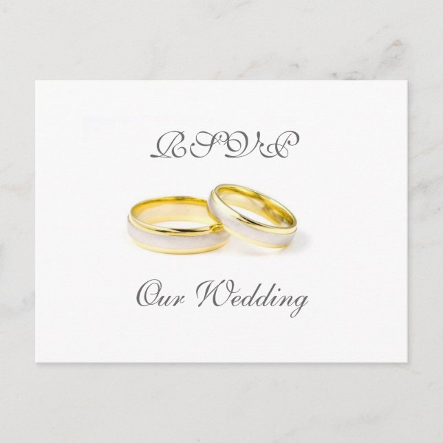 Cartão de Resposta de Casamento (Frente)