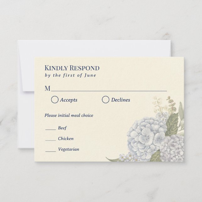 Cartão de Resposta de Casamento à Beira-Mar (Frente)