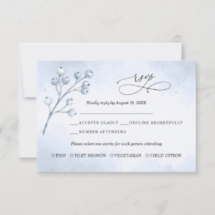 Cartão de resposta de casamento Árvore de Bétula C