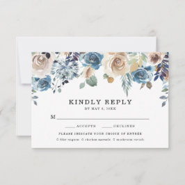 Cartão de Resposta de Casamento Blooming Beauty co