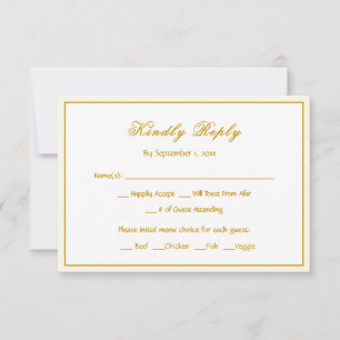 Cartão de Resposta de Casamento Bluebirds RSVP