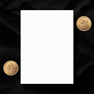 Cartão de Resposta de Casamento Branco Simples 3,5