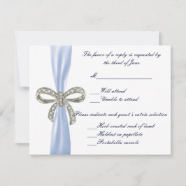 Cartão de Resposta de Casamento de Arco Diamond Az