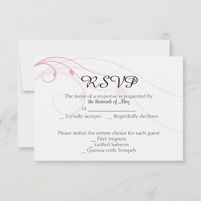 Cartão de Resposta de Casamento Familiar Combinado (Frente)