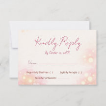 Cartão de Resposta de Casamento Floral em Aquarela