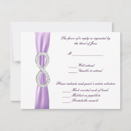 Cartão de Resposta de Casamento Infinito de lavand