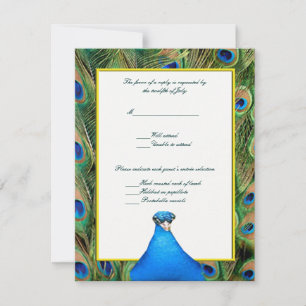Cartão de Resposta de Casamento Paquock