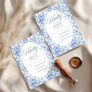 Cartão de Resposta de Casamento Personalizado com