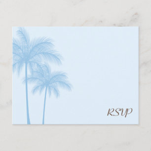 Cartão de Resposta de Casamento RSVP de Árvore Pal