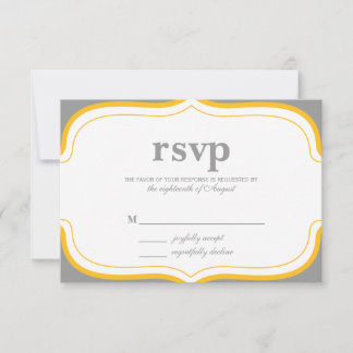 Cartão de Resposta de Casamento RSVP Personalizáve