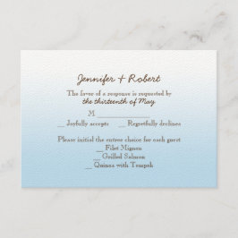 Cartão de Resposta de Casamento Rustic Mountain Zi