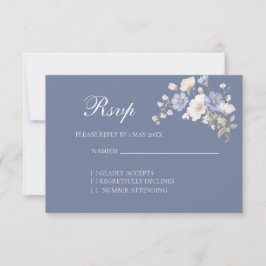Cartão de resposta de casamento Something Blue