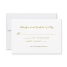 Cartão de Resposta de Casamento Tradicional do Mon