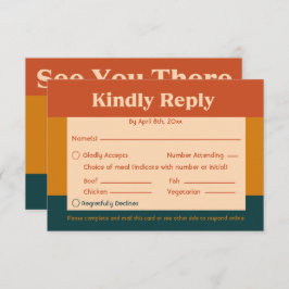 Cartão de Resposta de Código QR Retro Moderno de P