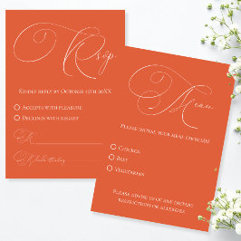 Cartão de Resposta de Confirmação de Presença com 