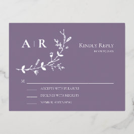 Cartão de Resposta de Convite de Casamento RSVP RS