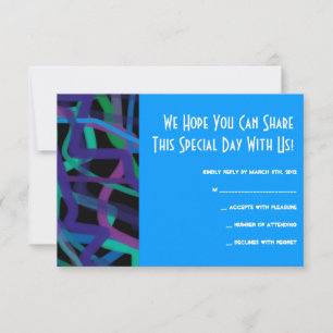 Cartão de Resposta de Convite para o Bar Bat Mitzv