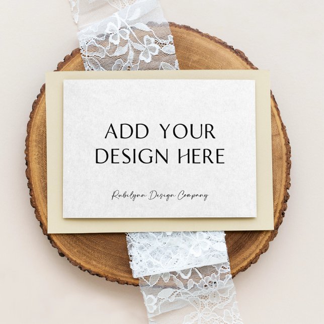 Cartão de Resposta de Envio Horizontal 3,5x5" (Criador carregado)