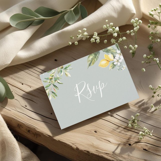 Cartão de Resposta de Escolha de Menu de Limão do  (Criador carregado)