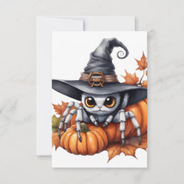 Cartão de Resposta de Halloween Personalizável