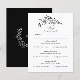 Cartão de Resposta de Múltiplos Eventos Vintage Pr
